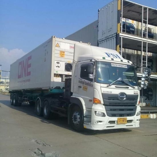 Terminal tractors and trailers for Reefer Containers in Lat Krabang, Bangkok Terminal tractors and trailers for Reefer Containers in Lat Krabang, Bangkok